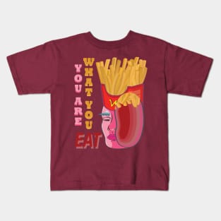 Your brain is what your eat Kids T-Shirt